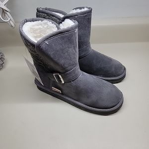 Muk Luks Women's  Knit Boots Grey Size 7 NWT